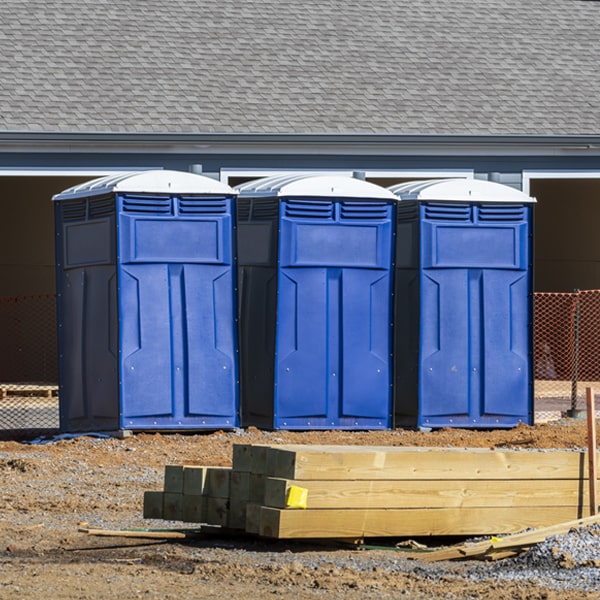 what is the maximum capacity for a single portable toilet in Evant TX